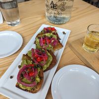 Avocado toast at Ash & Elm Cider Co in Indianapolis
