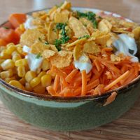 Bowl (koud en niet bijzonder van smaak) at De Botanist aan Zee in Koudekerke