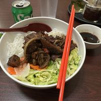 Spicy lemongrass vegan vermicelli   at Mr Pho in Merced