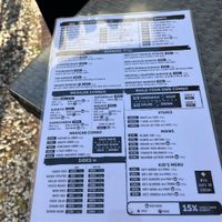 Menu  at Sierra Coffee in Bishkek