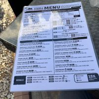 Menu  at Sierra Coffee in Bishkek