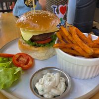 Vegan burger   at Elephant Cafe' by Tan in Phuket