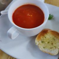 Tomato soup at Elephant Cafe' by Tan in Phuket