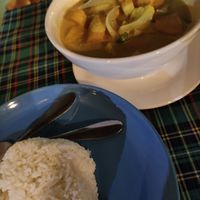 Yellow curry at First Restaurant  in Krabi