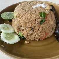 Curry fried rice (without egg, fish or oyster sauce)  at Life Style Thai Food in Koh Phangan