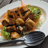 Pepper tofu at Life Style Thai Food in Koh Phangan