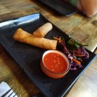 Vegetable spring rolls at Mekong Street Food in Londonderry