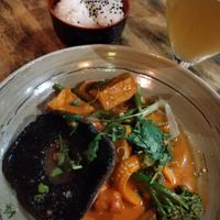 Shitakke mushroom peanut curry at Mekong Street Food in Londonderry