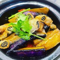 Eggplant & Salted Fish  at Hainan Village Malayan Kopitiam  in Puchong