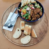 Vegan salad at bleue! in Tunis