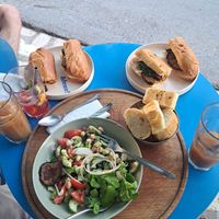Iraqi salad and sandwitches at bleue! in Tunis