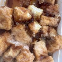 Soggy tofu…I ended up throwing most of it away it was so bad and I never ever do that. I just couldn’t   at Mai Noodle House in Gettysburg