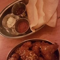 Cauli wings and popadoms at The Pier Ceylon in Herne Bay