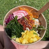 Watermelon tunah #Veganuary at NUDE - Natural Food Canteen in Falmouth