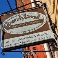 Store front at French Broad Chocolate Lounge in Asheville