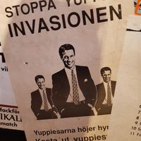 Stop the invasion of wallstret at Kafe 44 in Stockholm