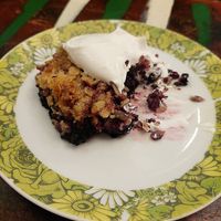 Blueberry pie. at Kafe 44 in Stockholm