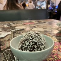 Chocolate ball , big and yummy   at Kafe 44 in Stockholm