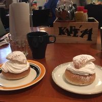 veganska semlor !!!!  at Kafe 44 in Stockholm