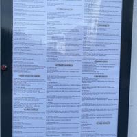 Menu showing options   at Pailin Thai Restaurant in Lewes