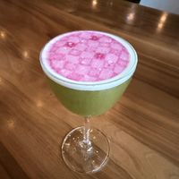 Rose quartz drink  at BODHI in Indianapolis