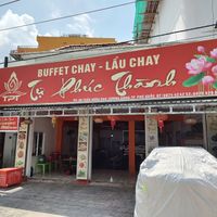 The al fresco exterior at Tu Phúc Thānh - Vegan Buffet Chay in Phu Quoc