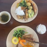 One of our many plates   at Tu Phúc Thānh - Vegan Buffet Chay in Phu Quoc