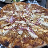 Modified pizza   at The Drift Inn in Yachats