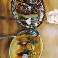 Charcoal Grilled Cabbage and Carrot Crudo  at Ground Provisions in West Chester