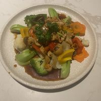 Five-Color Veggies with Mushroom Sauce   at SHAKTI in Nha Trang