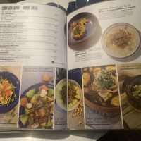 The Shakti menu page containing the Five-Color Veggies with Mushroom Sauce   at SHAKTI in Nha Trang