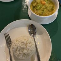 Vegetarian amok with tofu (ask for no milk, no fish sauce, no eggs)  at Lucky Sun in Koh Rong