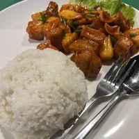 Tofu cashew mango   at Lucky Sun in Koh Rong