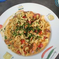 pasta with chanterelle at Rohrbecks in Memmingen