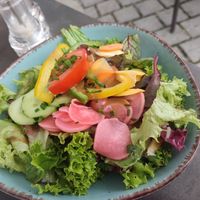 side salad at Rohrbecks in Memmingen