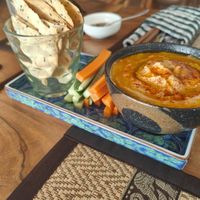 Hummus at Mekong MoJo  in Krong Kracheh