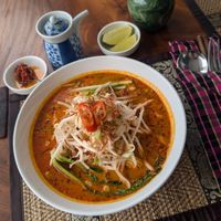 The other soup I can't recall the name...a traditional dish finally found in vegetarian form! at Mekong MoJo  in Krong Kracheh