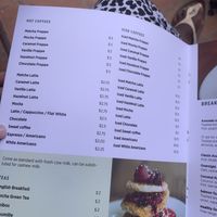 Coffees & teas  at Artillery Arts Cafe in Phnom Penh