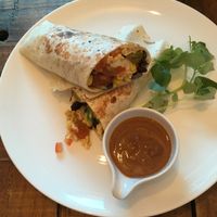 Breakfast burrito at Artillery Arts Cafe in Phnom Penh