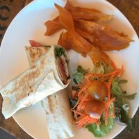 Tofu wrap at Artillery Arts Cafe in Phnom Penh