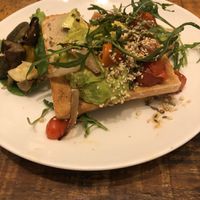 Avocado toast at Artillery Arts Cafe in Phnom Penh