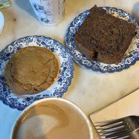 ginger molasses cookie and butternut squash cake   at Maman in Brooklyn