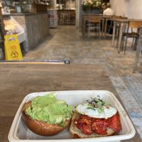 Maman’s breakfast sandwich without bacon  at Maman in Brooklyn