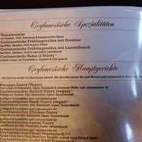 Auszug aus der Speisekarte at Nepal Haus in Radolfzell