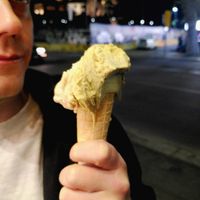 Pistachio at Iconico Gelato in Milan