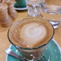 Almond milk latte at Gellibrand Cafe in Reservoir