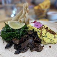 The vegan option for the “Silk Road” breakfast   at Gellibrand Cafe in Reservoir