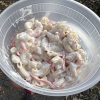 Macaroni salad  at Ben & Esther's Vegan Jewish Deli in Seattle