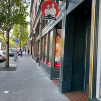 Outside at Ben & Esther's Vegan Jewish Deli in Seattle