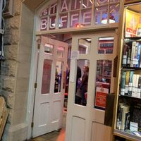 Cafe entrance   at Barter Books in Alnwick
